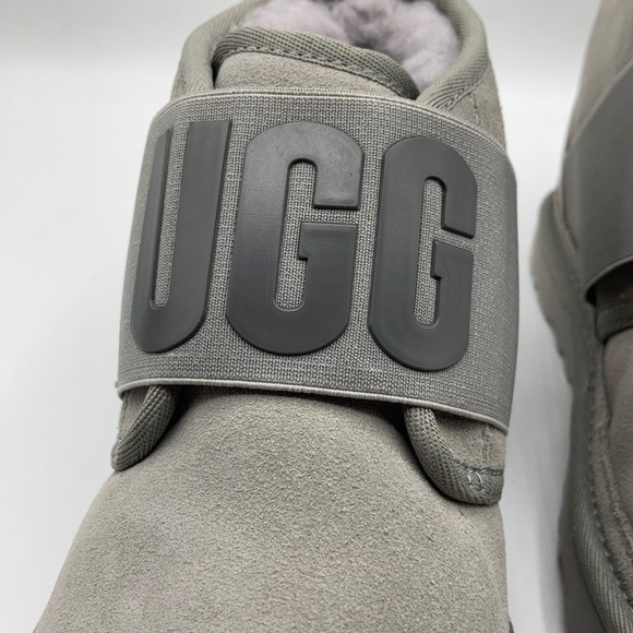 UGG Nuemel Graphic II Seal Suede Wool Slip Boot - Picture 5 of 7